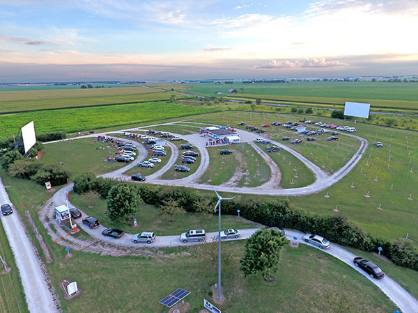 Harvest Moon Twin Drive-in Theatre (Gibson City, Illinois)